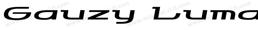 Gauzy Lumatic字体转换